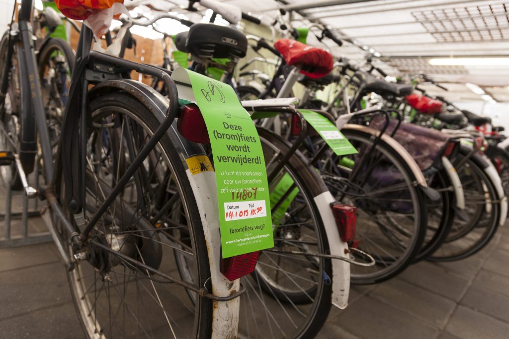 Gevonden fietsen op het fietsdepot Den Bosch