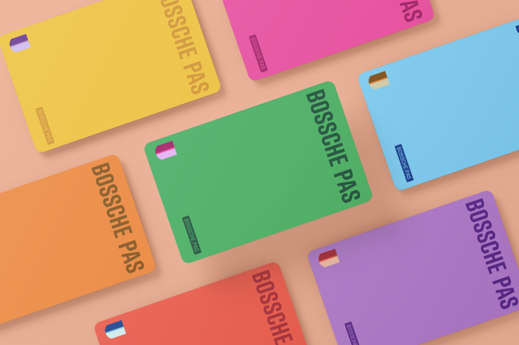 Illustratie van de pas in verschillende kleuren